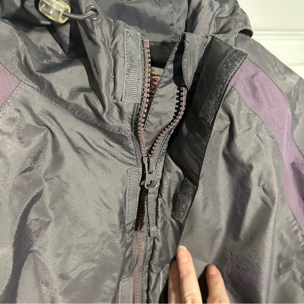 Coleman Inlet Nylon Jacket Raincoat Defense Coat Womens Size S/M Windbreaker - Picture 5 of 13